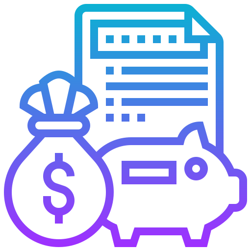 금융자산 주제를 나타내는 아이콘.