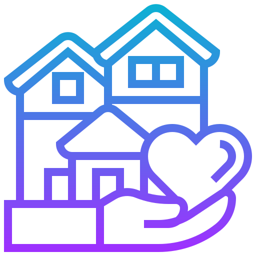 복지지원 주제를 나타내는 아이콘.